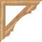 Ekena Millwork Olympic Traditional Rough Sawn Bracket, Western Red Cedar, 6"W x 48"D x 48"H BKT06X48X48OLY01RWR - alternate 3